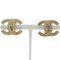 Here Mark Earrings in Gold Plated from Chanel, Set of 2 1