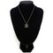 Gold Navy Blue Coco Mark Rhinestone Necklace from Chanel 8