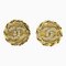 Chanel Coco Mark Earring Chain Vintage Gold Plated X Rhinestone 23 Women's, Set of 2, Image 1