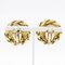 Chanel Coco Mark Earring Chain Vintage Gold Plated X Rhinestone 23 Women's, Set of 2, Image 3