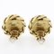 Chanel Coco Mark Earring Chain Vintage Gold Plated X Rhinestone 23 Women's, Set of 2, Image 4
