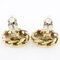 Chanel Coco Mark Earring Chain Vintage Gold Plated X Rhinestone 23 Women's, Set of 2, Image 5