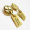 Chanel Metall Gold Ohrringe für Damen, 2er Set 2