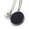Necklace Coco Mark Mademoiselle Metal/Resin/Rhinestone Silver/Black Womens from Chanel 2