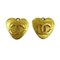 Coco Mark Heart Earrings Gp 95p Gold Womens from Chanel, Set of 2 1
