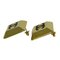 Chanel Earrings Ladies Brand Gp Gold Black Here Mark Square For Both Ears, Set of 2, Image 5