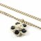 Camellia Pendant Necklace Metal / Black Stone Light Gold 42cm 06a Here Mark from Chanel 2