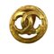 Goldfarbene Coco Mark Ohrringe von Chanel, 2 . Set 4
