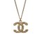 Cocomark no.5 Ribbon Necklace Pendant Gp Champagne Gold 06p from Chanel 1