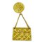 Broche con motivo de bolsa Coco Mark Matelasse Gp dorado para mujer de Chanel, Imagen 1