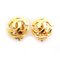 Boucles d'Oreilles Here Mark Metal Gold Ladies de Chanel, Set de 2 1