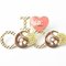 Brooch Pin Badge I Love Coco Heart Motif Gold from Chanel, Set of 2 1