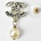 Chanel Earrings Cc Motif Here Mark Swing Pearl Gold White, Set of 2, Image 4