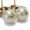 Boucles d'Oreilles Dorées avec Fausses Perles de Chanel, Set de 2 6