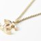 CHANEL Necklace Pendant Coco Mark CC Rhinestone Gold 4