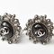 Chanel Earrings Coco Mark Cc Rhinestone Gunmetal Black, Set of 2 6