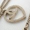 Collier pendentif CHANEL strass here mark coeur 4 rangs 5