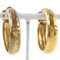 Cocomark Hoop Gold Plated Earrings from Chanel, Set of 2 1