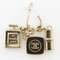 Earrings Here Mark Swing in Gold Plate from Chanel, Set of 2 6