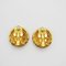 Chanel Round Coco Mark Earrings Gold Medium Size, Set of 2, Image 4