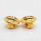 Chanel Round Coco Mark Earrings Gold Medium Size, Set of 2 3