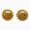 Chanel Round Coco Mark Earrings Gold Medium Size, Set of 2 1