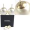 Earrings in Faux Pearl/Metal, White X Gold from Chanel, Set of 2 5