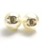 Earrings in Faux Pearl/Metal, White X Gold from Chanel, Set of 2, Image 2