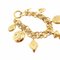 CHANEL Mademoiselle Chain Bracelet Gold Vintage Accessories 3