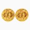 Chanel Cocomark 04A Metal Gold Earrings, Set of 2 1