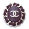 Broche Cocomark B16-B Piel de cordero bañada en oro x burdeos Gp de Chanel, Imagen 1