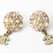 Chanel Earrings Circle Pearl Motif Rhinestone Gold, Set of 2, Image 4