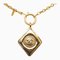 CHANEL Cocomark Diamond Necklace Gold Plated Ladies 1