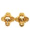 Chanel Cocomark Cross Earrings Gold Plated Women's, Set of 2 2