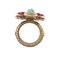 Colored Stone A14 Coco Mark Ring in Gold from Chanel 9