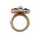 Colored Stone A14 Coco Mark Ring in Gold from Chanel 1