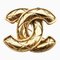 CHANEL Cocomark matelasse brooch gold plated ladies 1