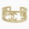 CHANEL here mark bangle bracelet light gold B16B ladies 1