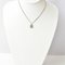 CHANEL Necklace Pendant Coco Mark CC Rhinestone Silver White, Image 2