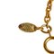 CHANEL Cocomark Round Necklace Gold Plated Women's 6