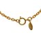 CHANEL Cocomark Round Necklace Gold Plated Women's 5
