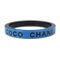 Bracciale rigido CC Mark in resina blu e nero di Chanel, Immagine 1