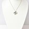 CHANEL necklace pendant here mark CC studs black silver 5