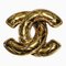 CHANEL Cocomark Matelasse Brooch Gold Color Women's Accessories 1