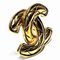 CHANEL Cocomark Matelasse Brooch Gold Color Women's Accessories 3