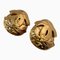Chanel 94P Coco Mark Earrings Gold Ladies, Set of 2, Image 1