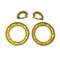 Matelasse Circle Earrings Gp Gold from Chanel, Set of 2 4