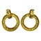 Matelasse Circle Earrings Gp Gold from Chanel, Set of 2 2