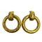 Matelasse Circle Earrings Gp Gold from Chanel, Set of 2 1