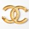 Brooch Pin with Rhinestone in Gold from Chanel 5